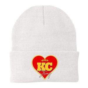 Kansas City Strong Football Heart Awareness Knit Cap Winter Beanie