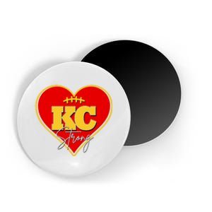 Kansas City Strong Football Heart Awareness Magnet