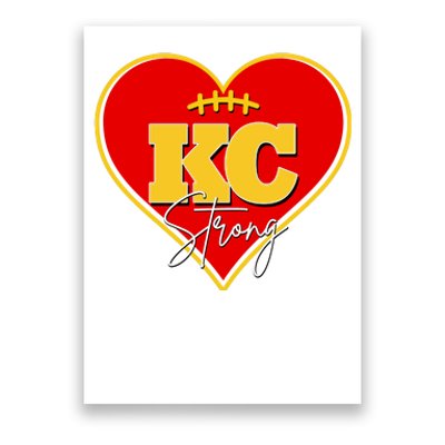 Kansas City Strong Football Heart Awareness Poster