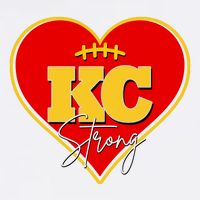 Kansas City Strong Football Heart Awareness Baby Bodysuit