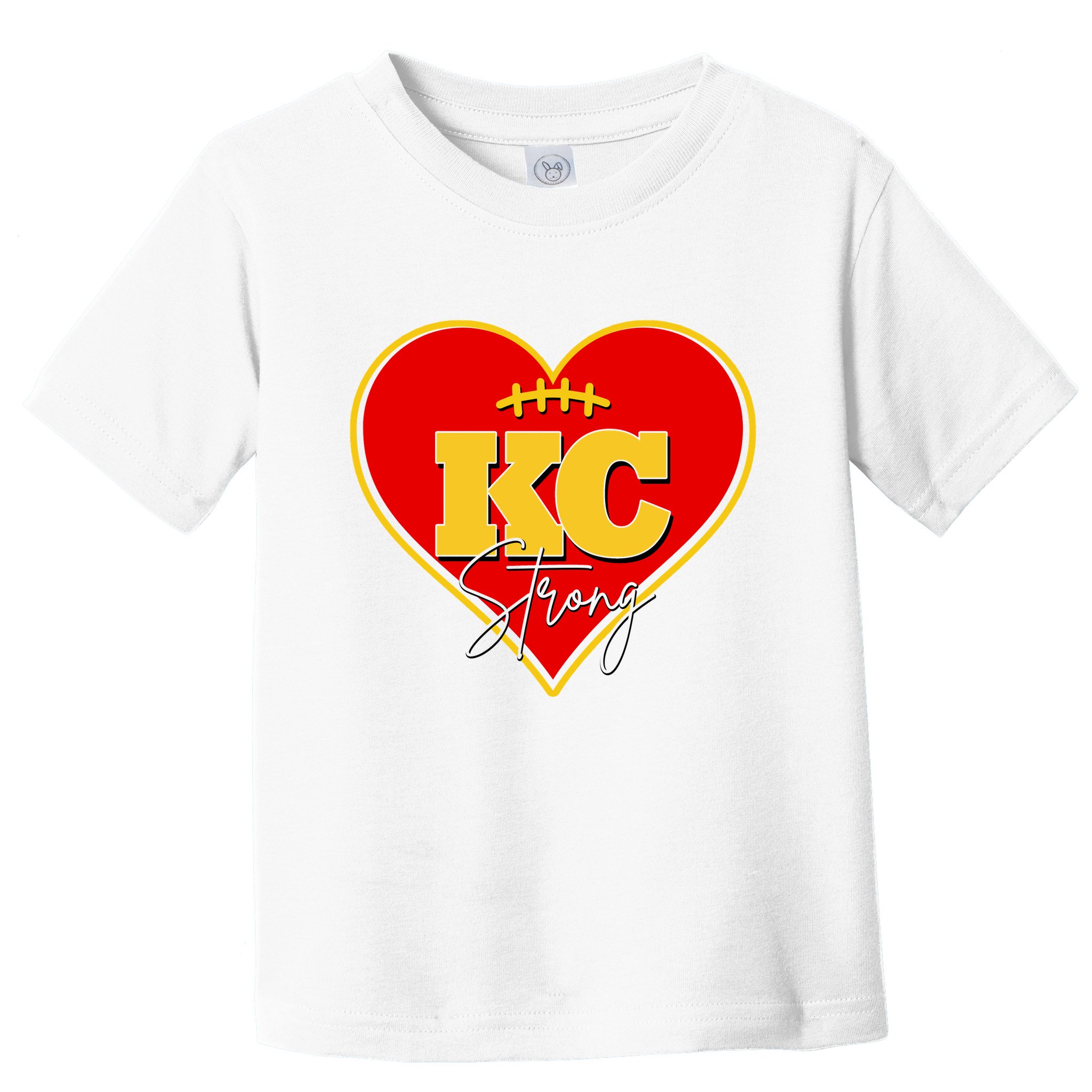 Kansas City Strong Football Heart Awareness Toddler T-Shirt