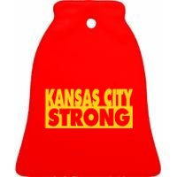 Kansas City Strong Ceramic Bell Ornament