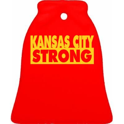 Kansas City Strong Ceramic Bell Ornament