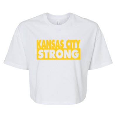 Kansas City Strong Bella+Canvas Jersey Crop Tee