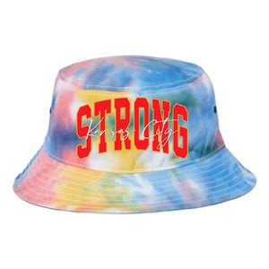 Kansas City Strong Football Awareness Tie Dye Newport Bucket Hat