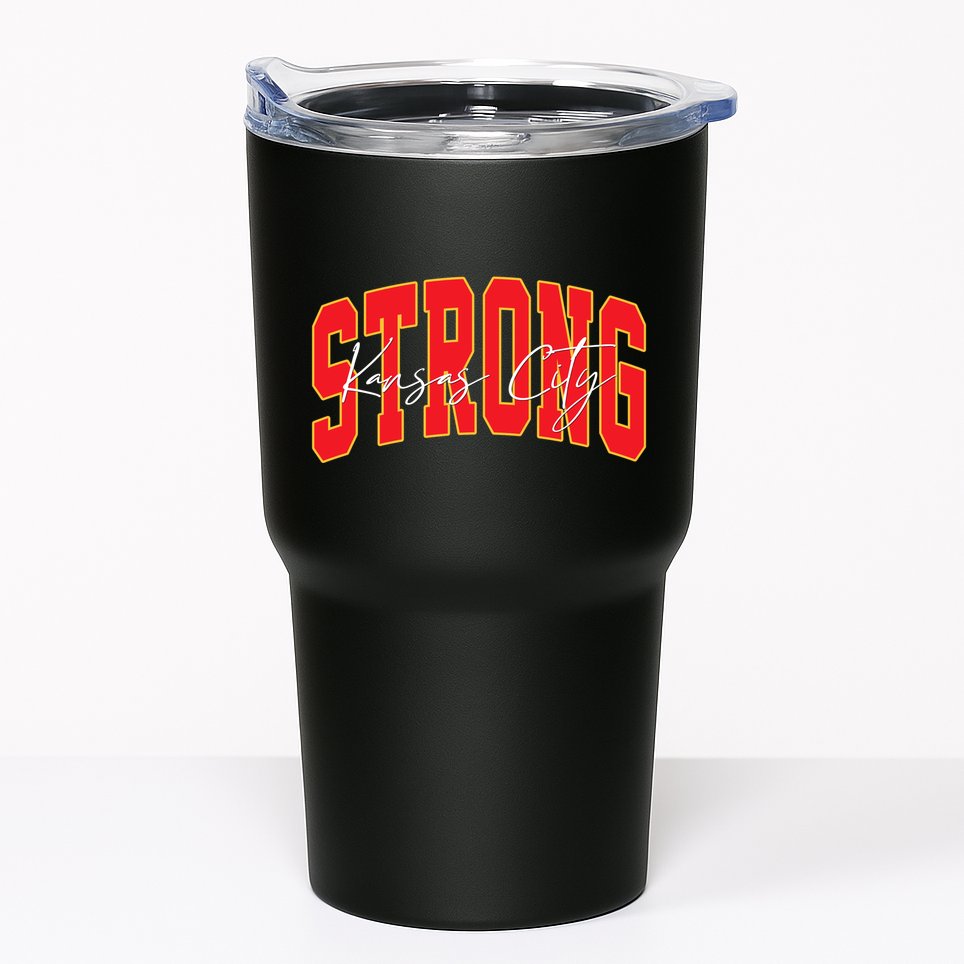 Kansas City Strong Football Awareness Tumbler