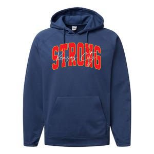 Kansas City Strong Football Awareness Performance Fleece Hoodie