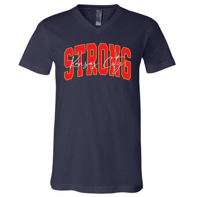 Kansas City Strong Football Awareness V-Neck T-Shirt