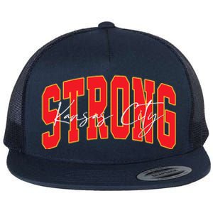 Kansas City Strong Football Awareness Flat Bill Trucker Hat