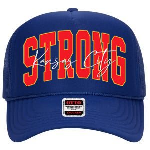 Kansas City Strong Football Awareness High Crown Mesh Back Trucker Hat