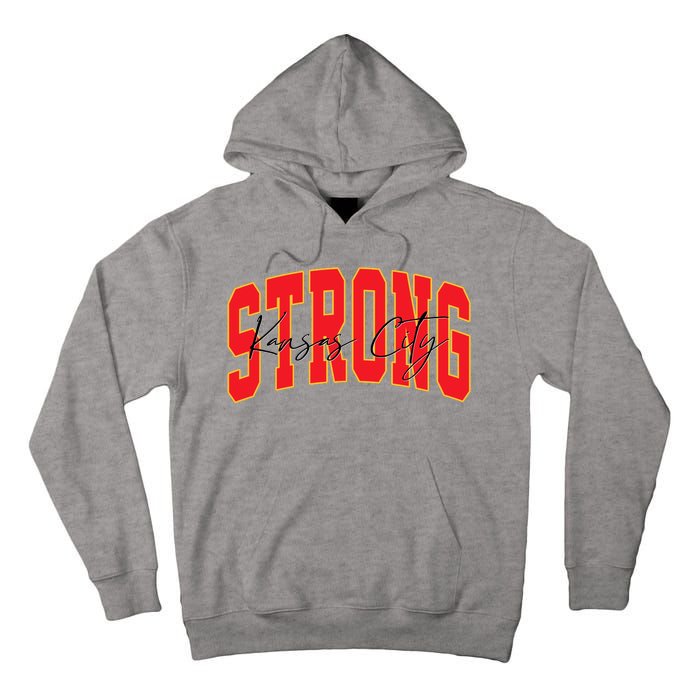 Kansas City Strong Football Awareness Tall Hoodie