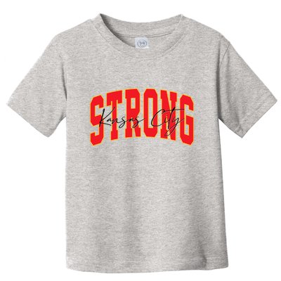 Kansas City Strong Football Awareness Toddler T-Shirt