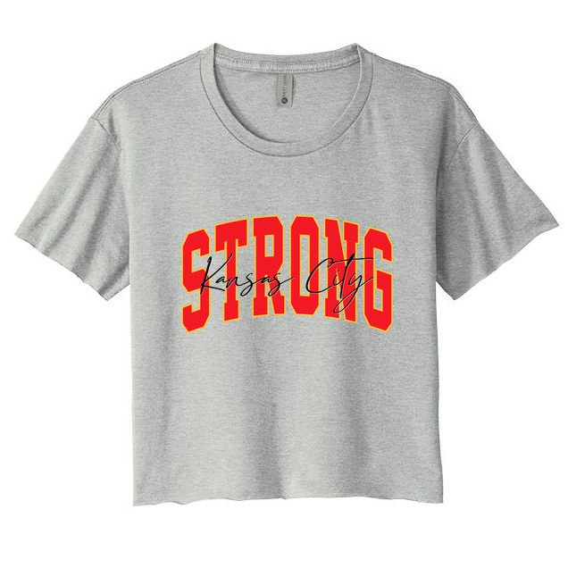 Kansas City Strong Football Awareness Crop Top