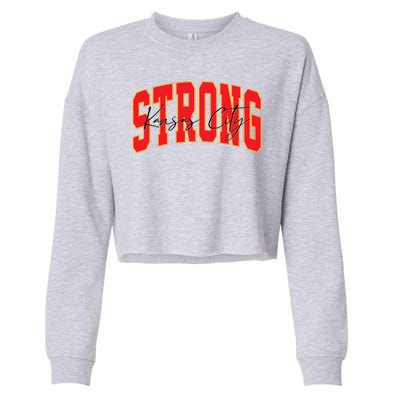 Kansas City Strong Football Awareness Cropped Pullover Crew