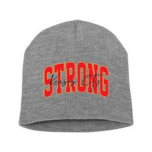 Kansas City Strong Football Awareness Short Acrylic Beanie