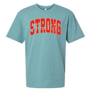 Kansas City Strong Football Awareness Sueded Cloud Jersey T-Shirt