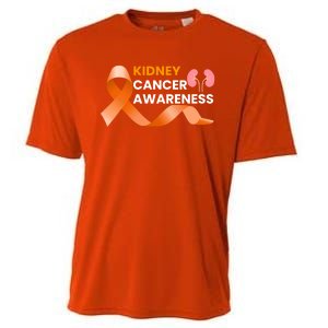 Kidney Cancer Survivor Funny Gift Ney Cancer Awareness Meaningful Gift Cooling Performance Crew T-Shirt