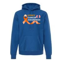 Kidney Cancer Survivor Funny Gift Ney Cancer Awareness Meaningful Gift Premium Hoodie