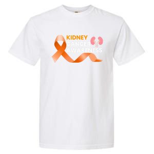 Kidney Cancer Survivor Funny Gift Ney Cancer Awareness Meaningful Gift Garment-Dyed Heavyweight T-Shirt