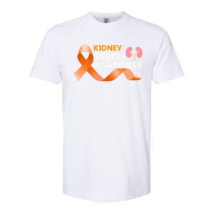 Kidney Cancer Survivor Funny Gift Ney Cancer Awareness Meaningful Gift Softstyle CVC T-Shirt