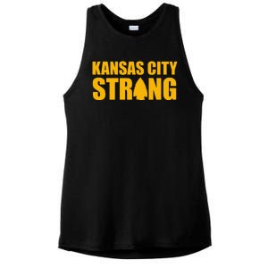 Kansas City Strong Awareness Ladies PosiCharge Tri-Blend Wicking Tank