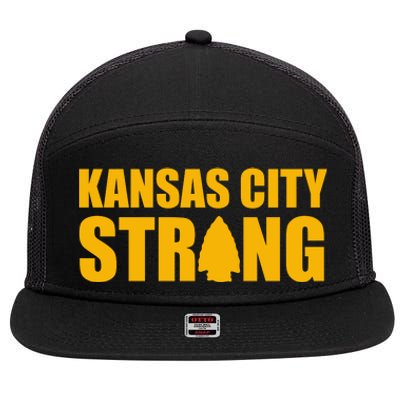 Kansas City Strong Awareness 7 Panel Mesh Trucker Snapback Hat