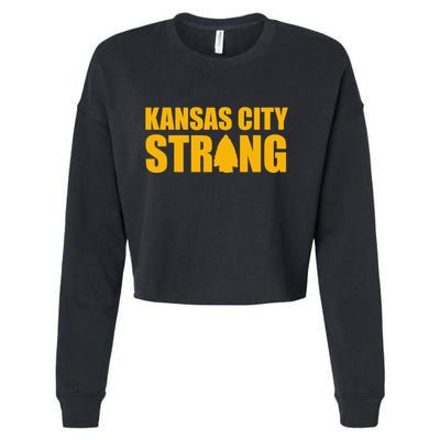 Kansas City Strong Awareness Cropped Pullover Crew
