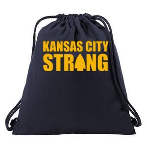 Kansas City Strong Awareness Drawstring Bag