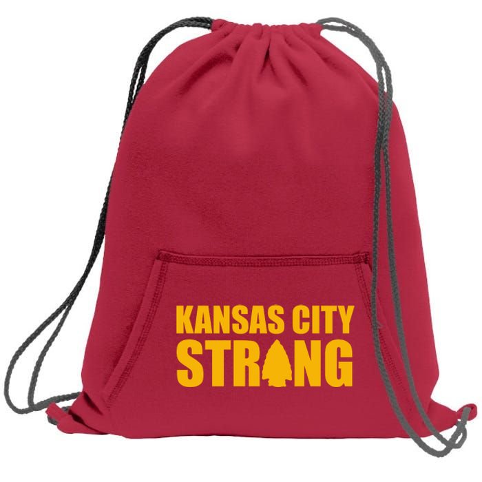 Kansas City Strong Awareness Sweatshirt Cinch Pack Bag