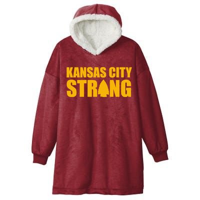 Kansas City Strong Awareness Hooded Wearable Blanket