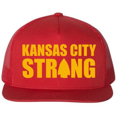 Kansas City Strong Awareness Flat Bill Trucker Hat