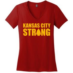 Kansas City Strong Awareness Women's V-Neck T-Shirt