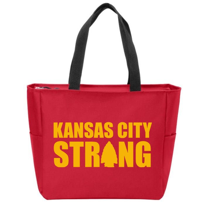 Kansas City Strong Awareness Zip Tote Bag