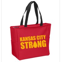 Kansas City Strong Awareness Zip Tote Bag