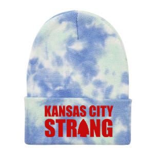 Kansas City Strong Awareness Tie Dye 12in Knit Beanie