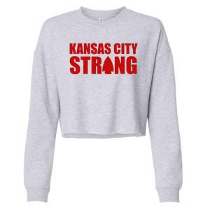 Kansas City Strong Awareness Cropped Pullover Crew