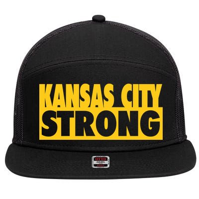 Kansas City Strong 7 Panel Mesh Trucker Snapback Hat