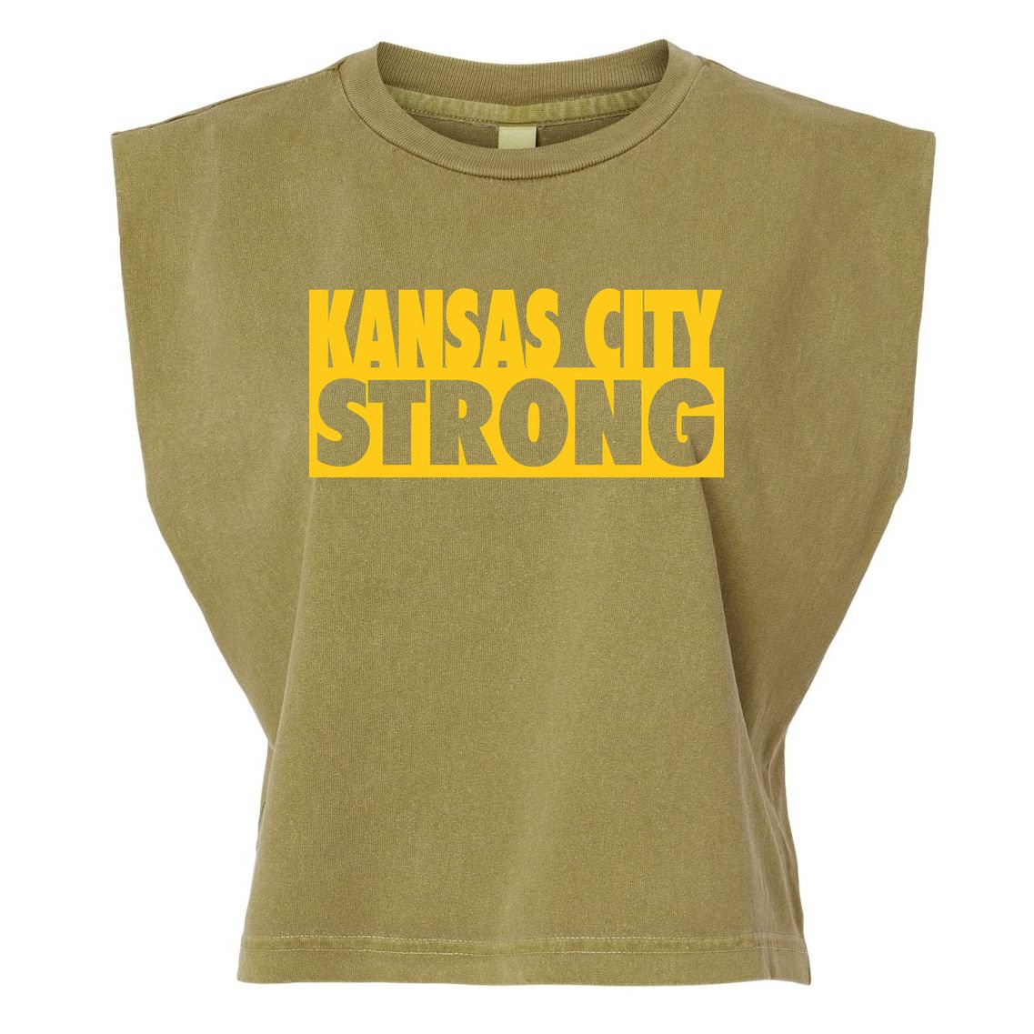 Kansas City Strong Garment-Dyed Women's Muscle Tee