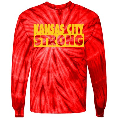 Kansas City Strong Tie-Dye Long Sleeve Shirt