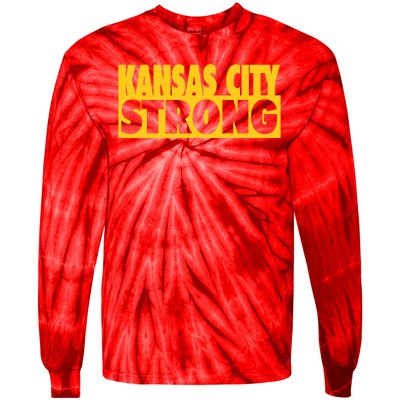 Kansas City Strong Tie-Dye Long Sleeve Shirt