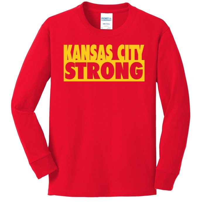 Kansas City Strong Kids Long Sleeve Shirt