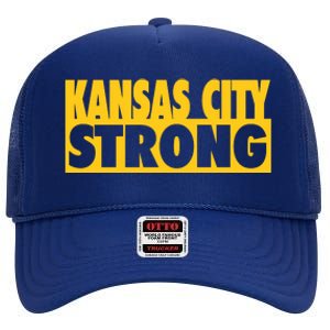 Kansas City Strong High Crown Mesh Back Trucker Hat