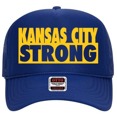 Kansas City Strong High Crown Mesh Back Trucker Hat