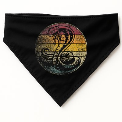 King Cobra Snake Sun Retro Vintage Reptile 80s Gift USA-Made Doggie Bandana