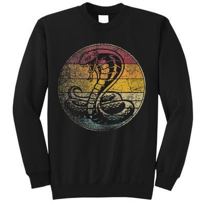 King Cobra Snake Sun Retro Vintage Reptile 80s Gift Sweatshirt