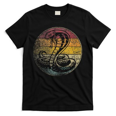King Cobra Snake Sun Retro Vintage Reptile 80s Gift T-Shirt