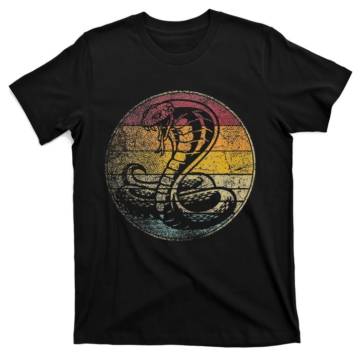 King Cobra Snake Sun Retro Vintage Reptile 80s Gift T-Shirt