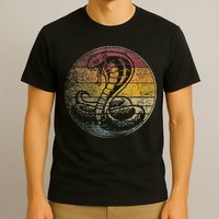 King Cobra Snake Sun Retro Vintage Reptile 80s Gift T-Shirt