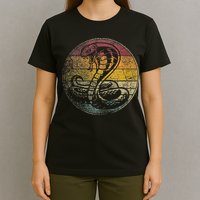 King Cobra Snake Sun Retro Vintage Reptile 80s Gift T-Shirt