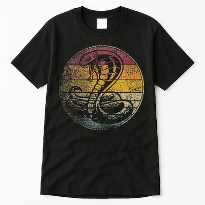 King Cobra Snake Sun Retro Vintage Reptile 80s Gift Tall T-Shirt